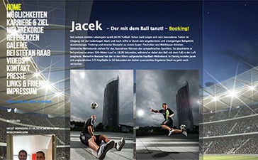 Fußball-Künstler, Fußball-Artist und Jongleur
